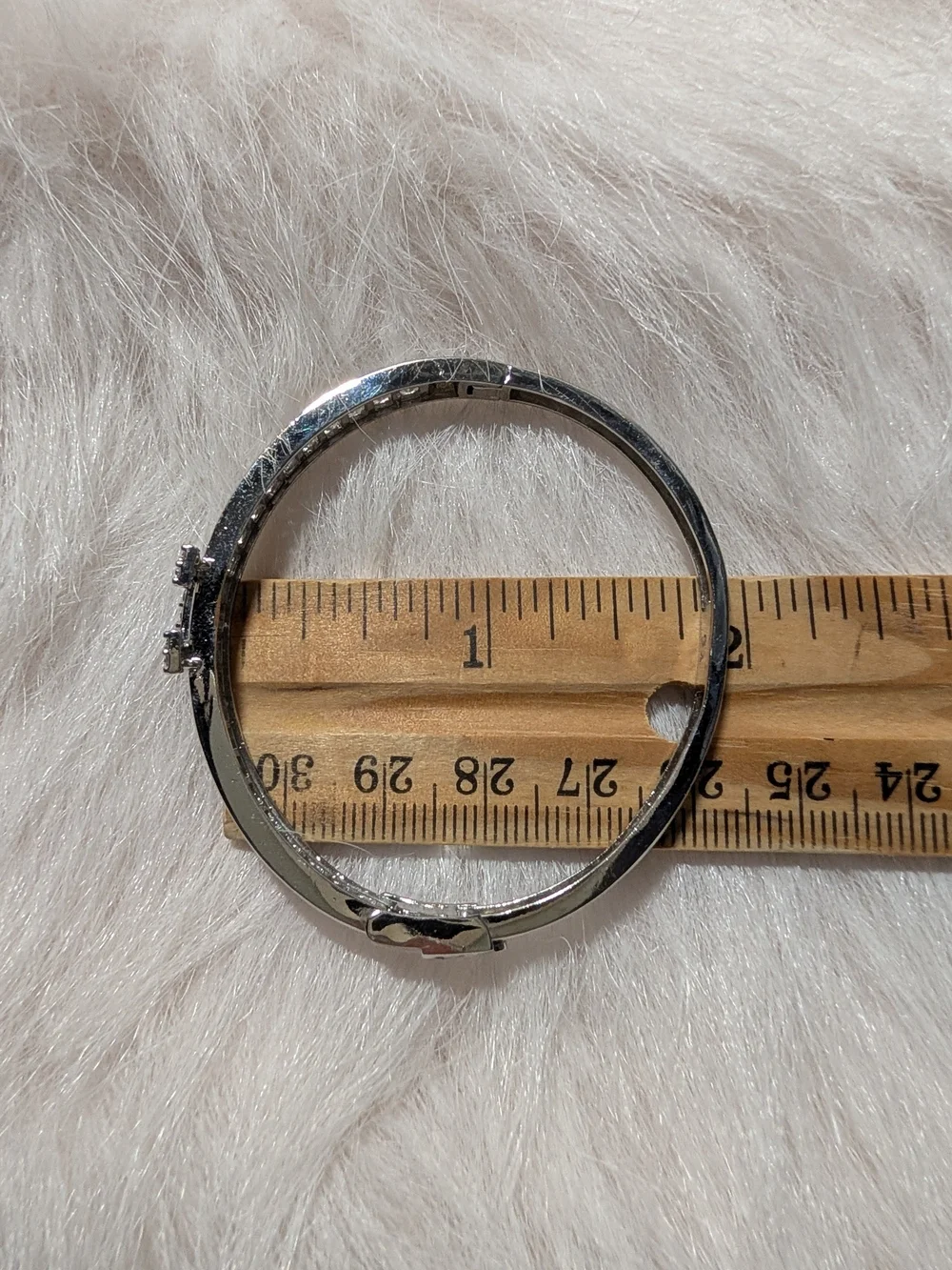 Elegant Silver-Tone Crystal 